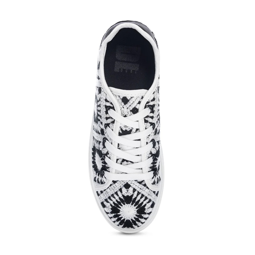 NIB Dirty Laundry Recreation Crochet Sneaker in Black & White - Women's Size 7.5 - Picture 6 of 7
